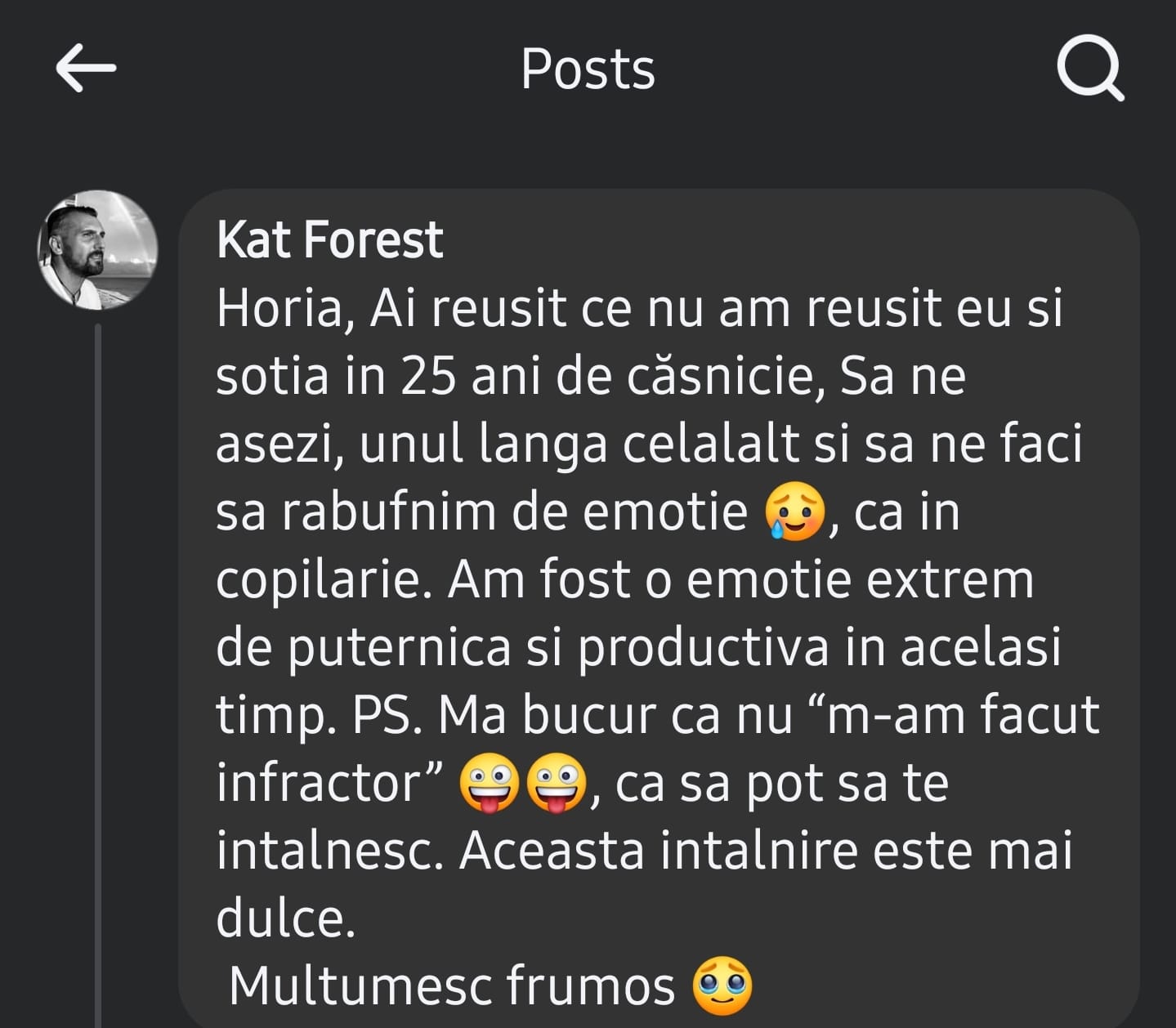 Testimonial Horia Radu