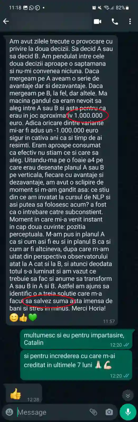 Testimonial NLP Practitioner 2025