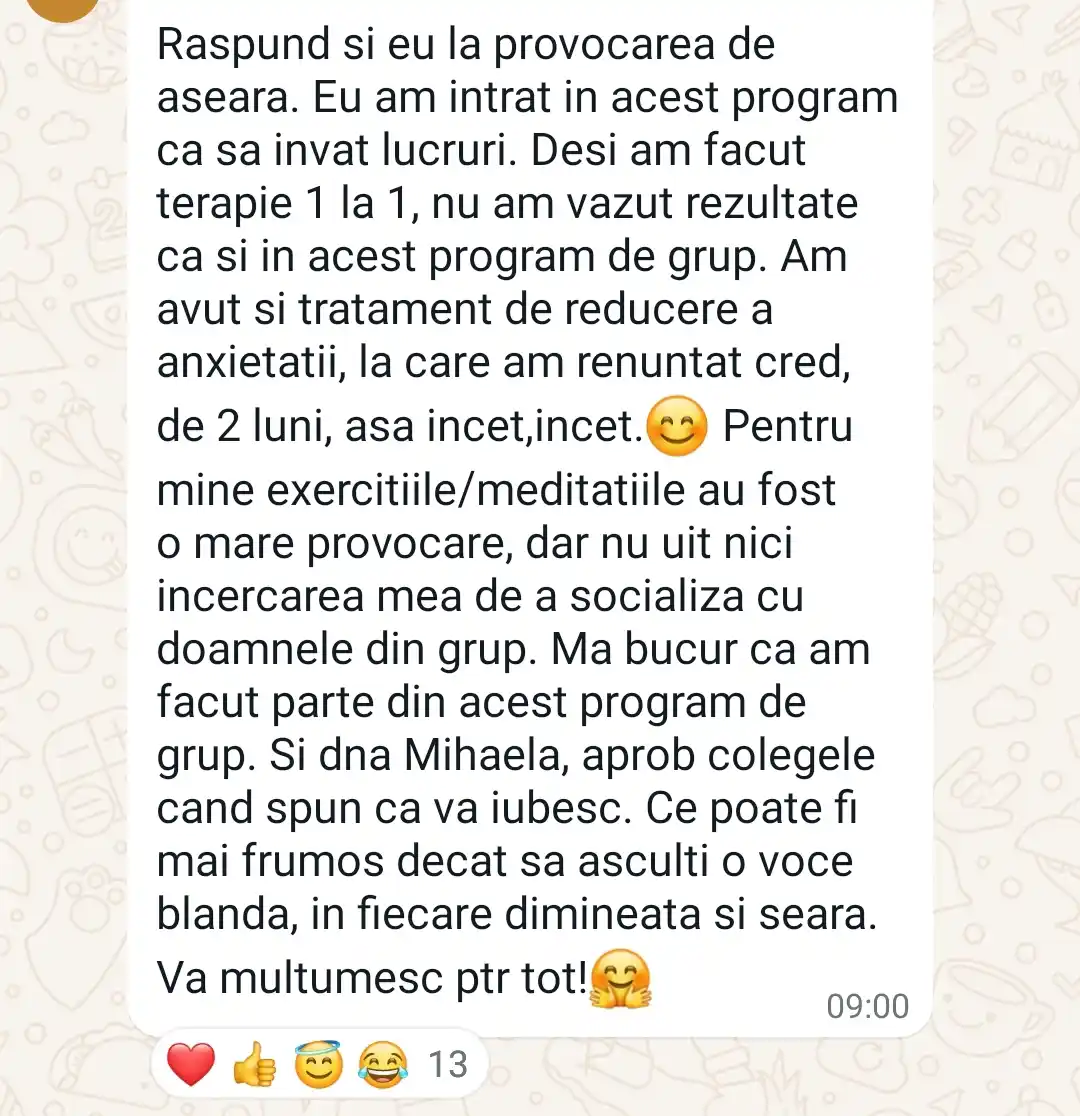 Testimonial Mihaela Tantaros
