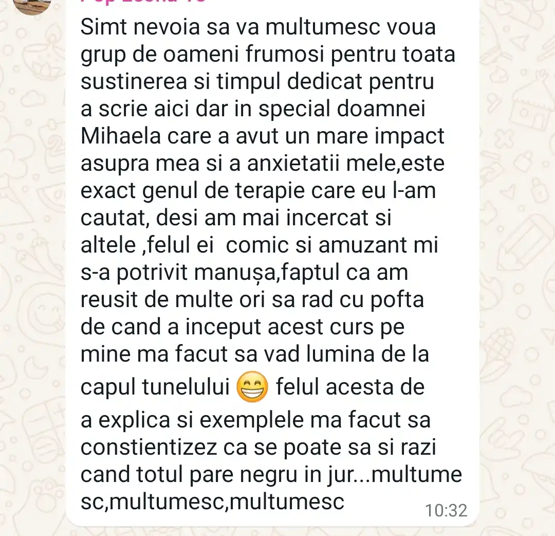 Testimonial Mihaela Tantaros